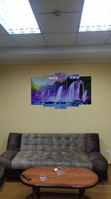 Модульная картина из стекла