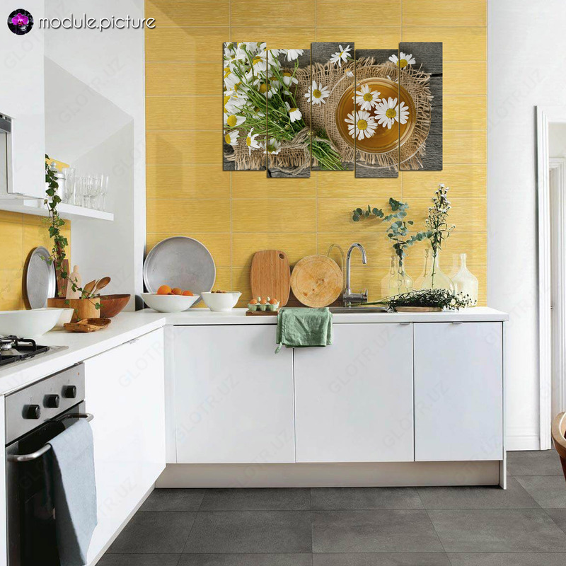 Модульная картина из стекла