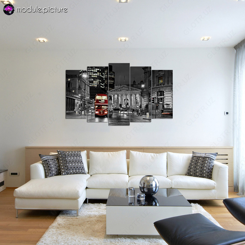 Модульная картина из стекла