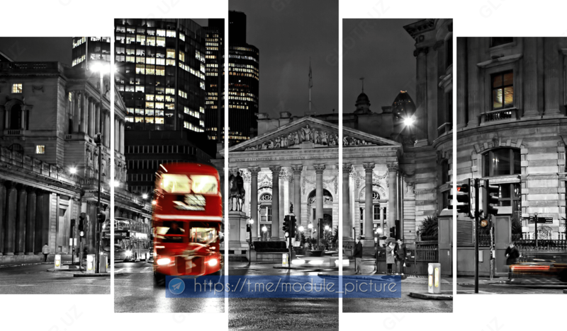 Модульная картина из стекла