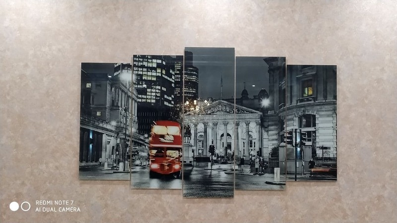 Модульная картина из стекла