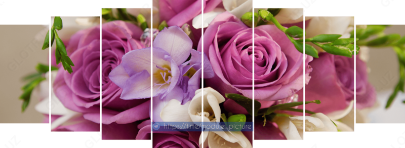 Модульная картина из стекла