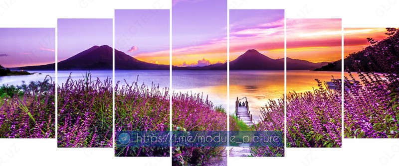 Модульная картина из стекла