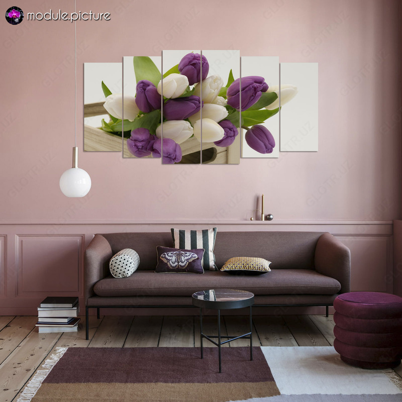 Модульная картина из стекла