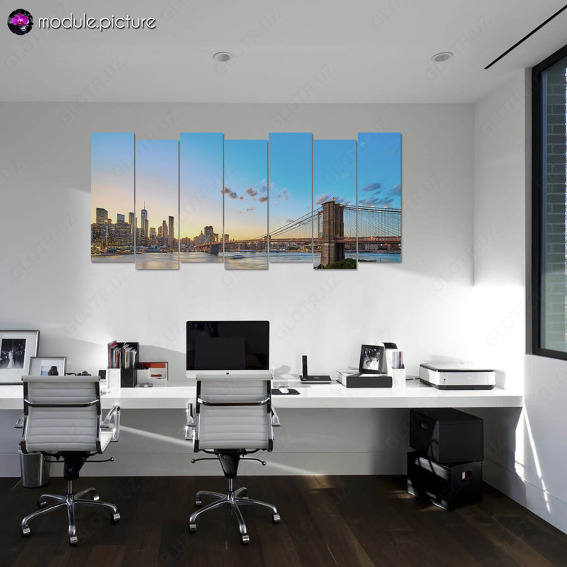 Модульная картина из стекла