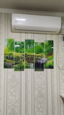 Модульная картина из стекла