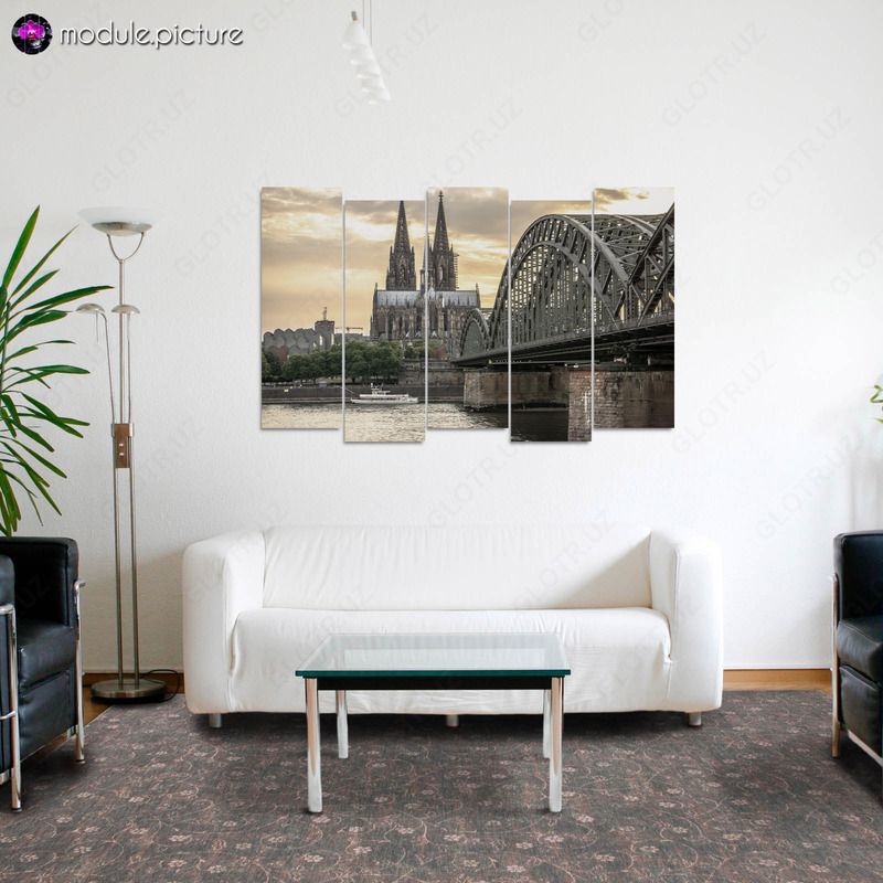 Модульная картина из стекла