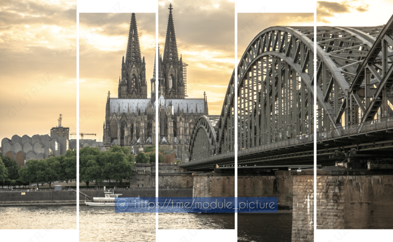 Модульная картина из стекла