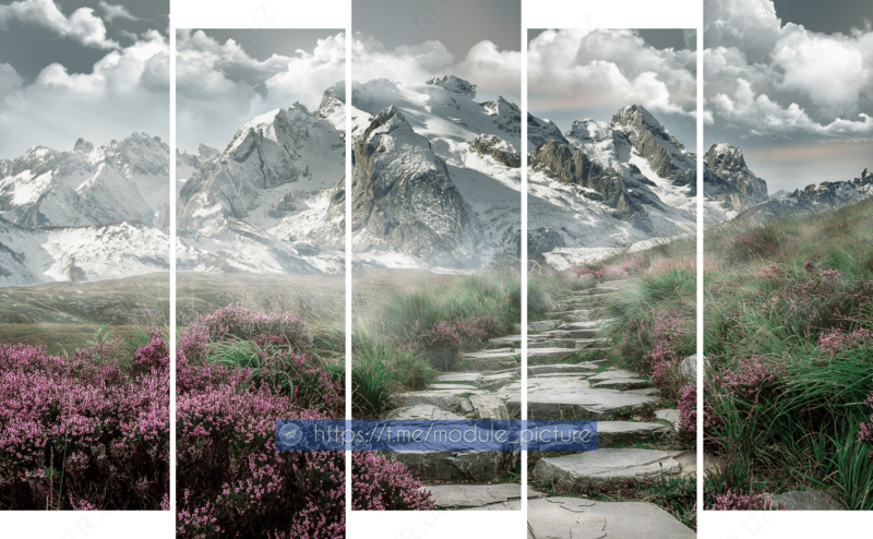 Модульная картина из стекла