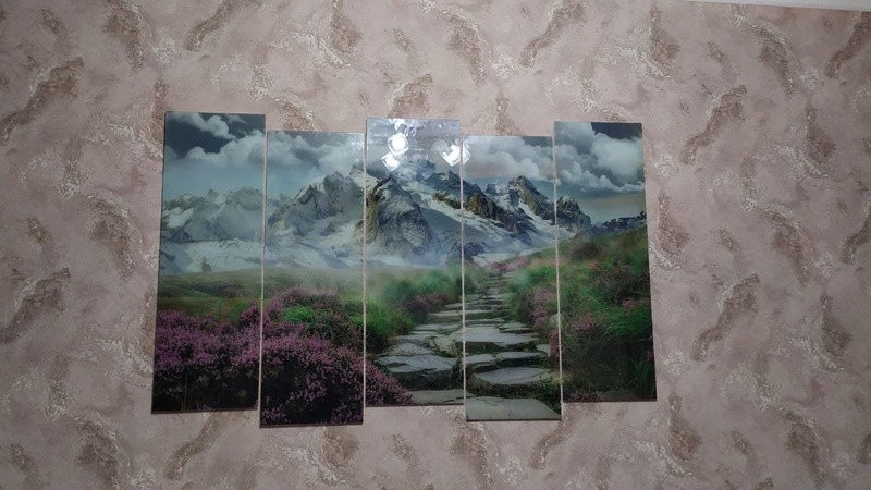 Модульная картина из стекла
