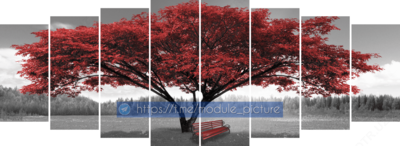 Модульная картина из стекла