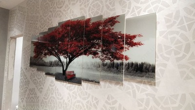 Модульная картина из стекла