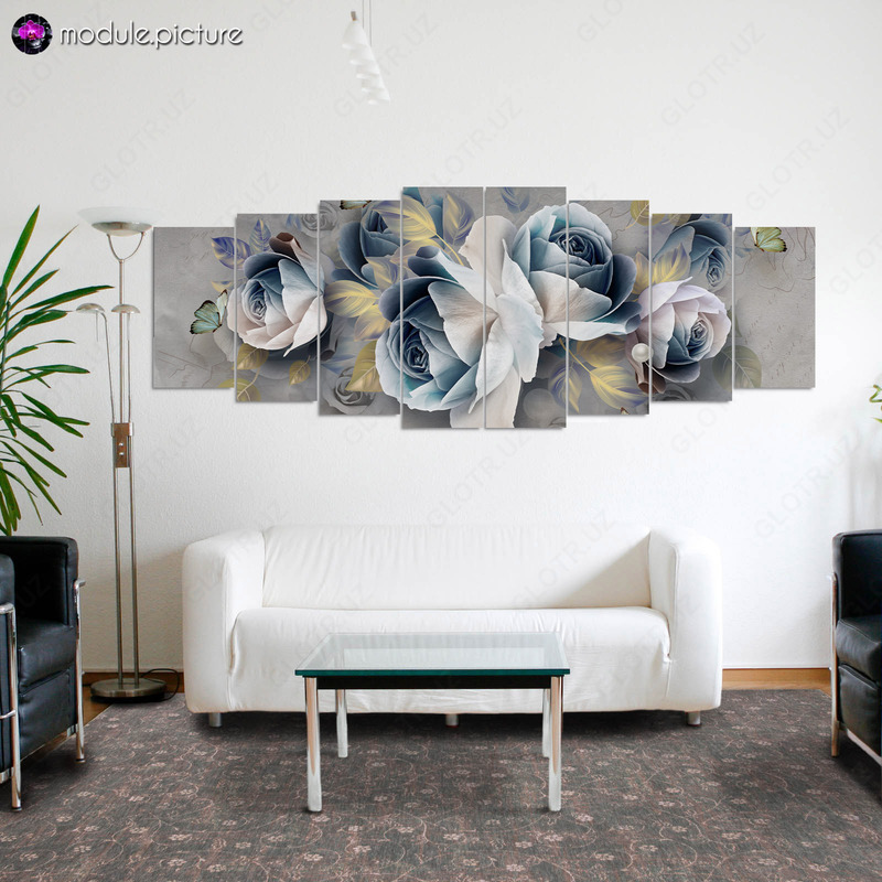 Модульная картина из стекла