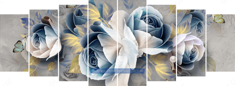 Модульная картина из стекла