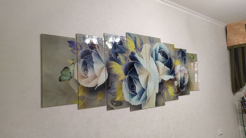 Модульная картина из стекла