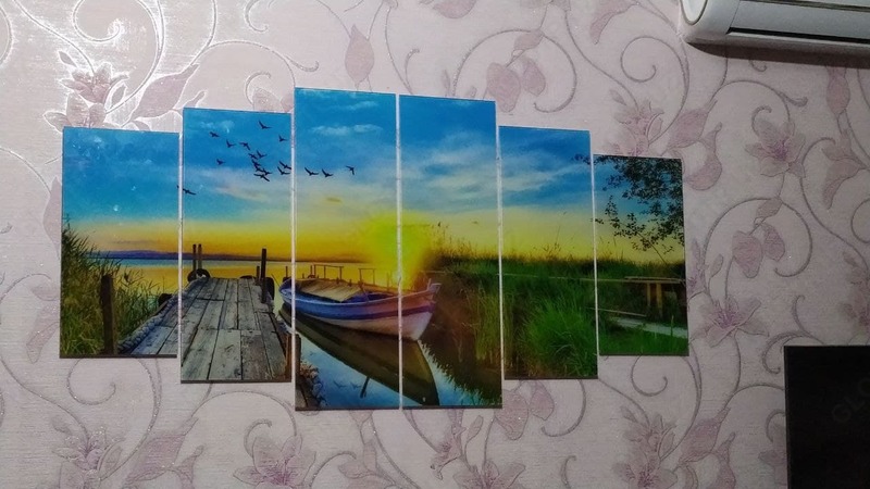 Модульная картина из стекла