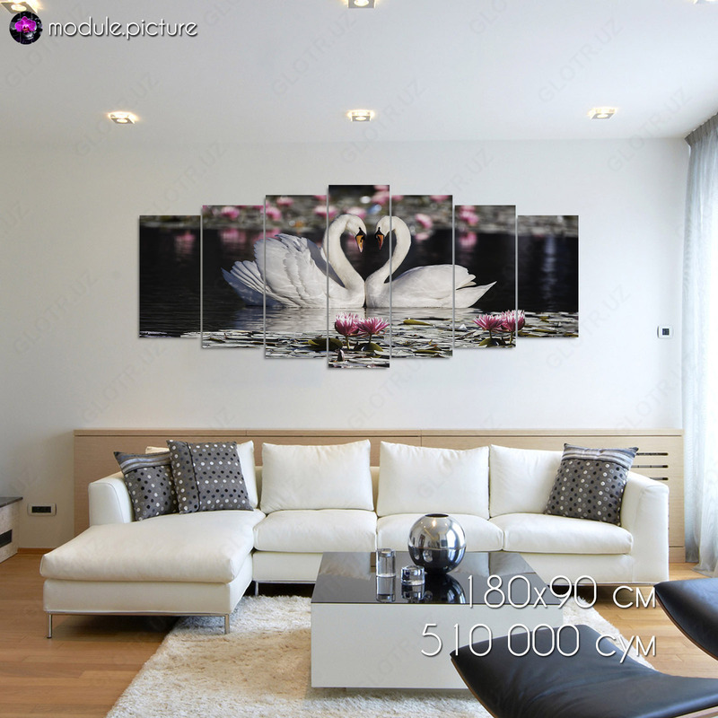 Модульная картина из стекла