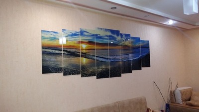 Модульная картина из стекла