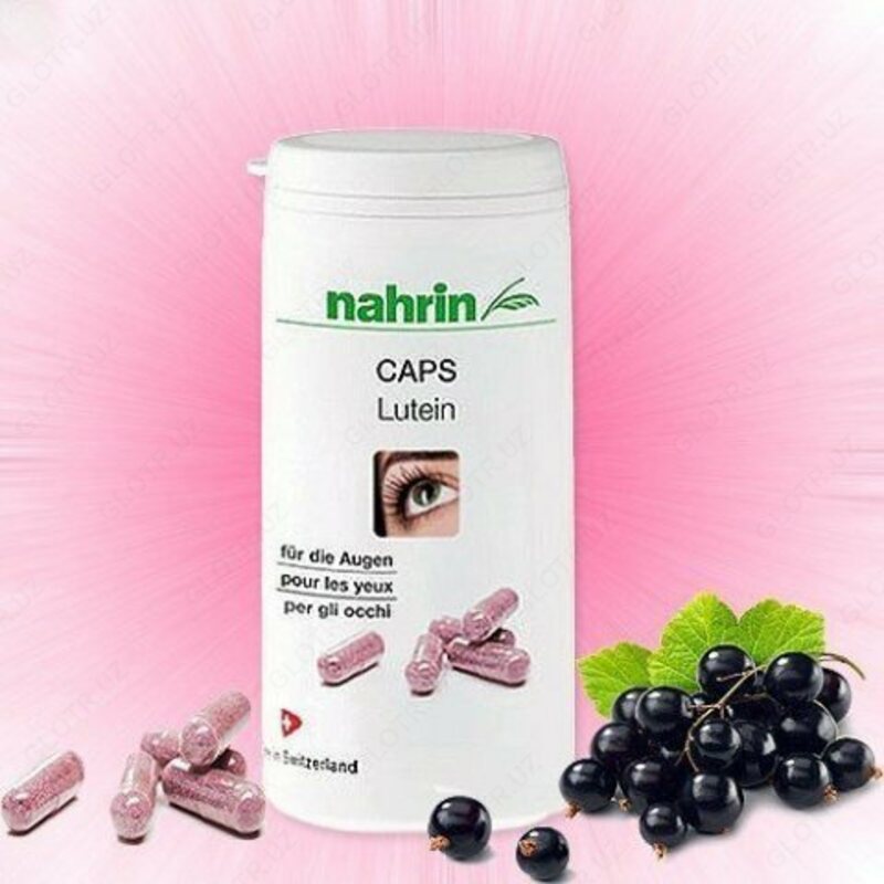 Ko'rish uchun lutein kapsulalari Shveytsariya Nahrin
