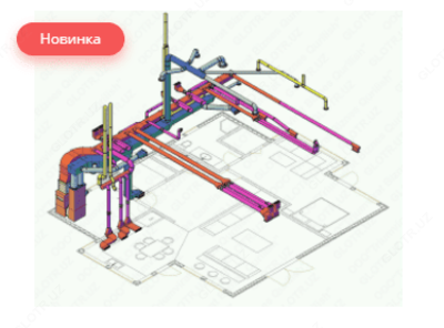 239 702 so'mdan Isitish va shamollatish tizimini loyihalash