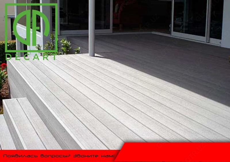 Террасная доска из натурального дерева пол из дпк