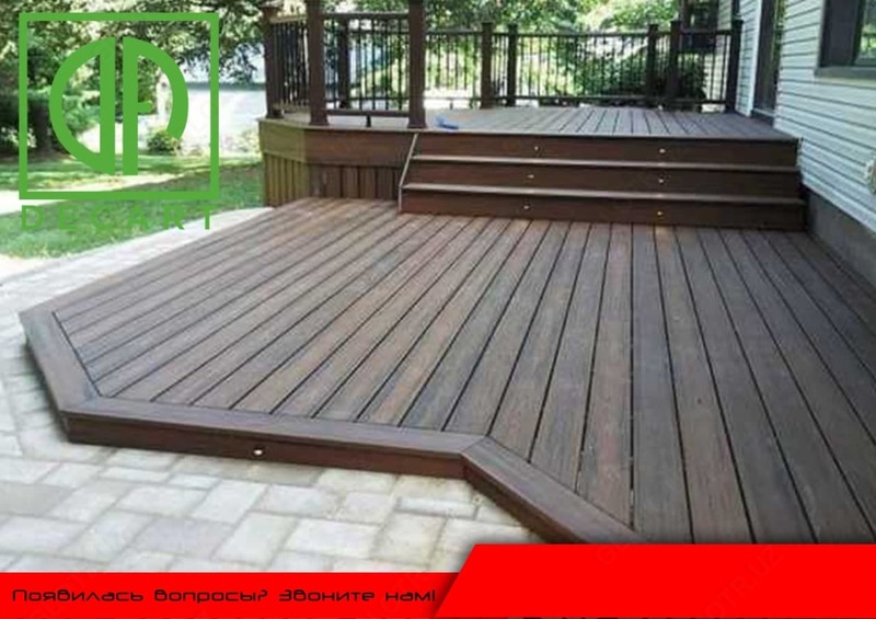 Yuqori sifatli dpc taxta teras taxtasi Evropa