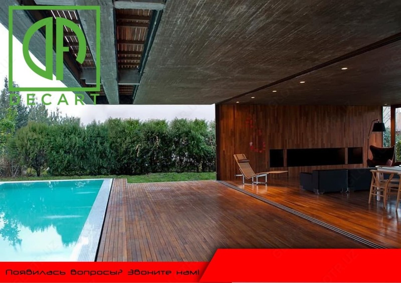 Террасные доски и сайдинг из ДПК Фасад и пол из дпк