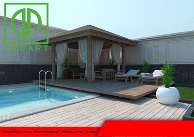 ДПК. Фасадные и Террасные панели из дпк полы вокруг бассейна