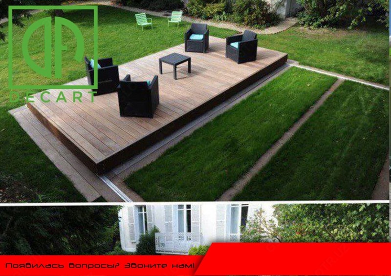 WPC Terrace plitalari Tabiiy yog'ochdan yasalgan taxta