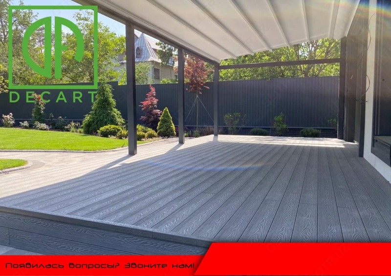 WPC Terrace plitalari Tabiiy yog'ochdan yasalgan taxta - 334 970.4 so'm