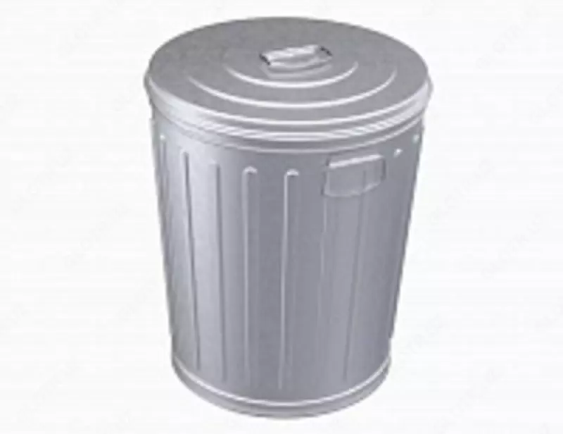 Оцинкованный стальной мусорный бак - по запросу