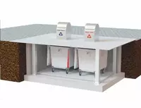 по запросу Подземная мусорная система с подъемной платформой УПК-4