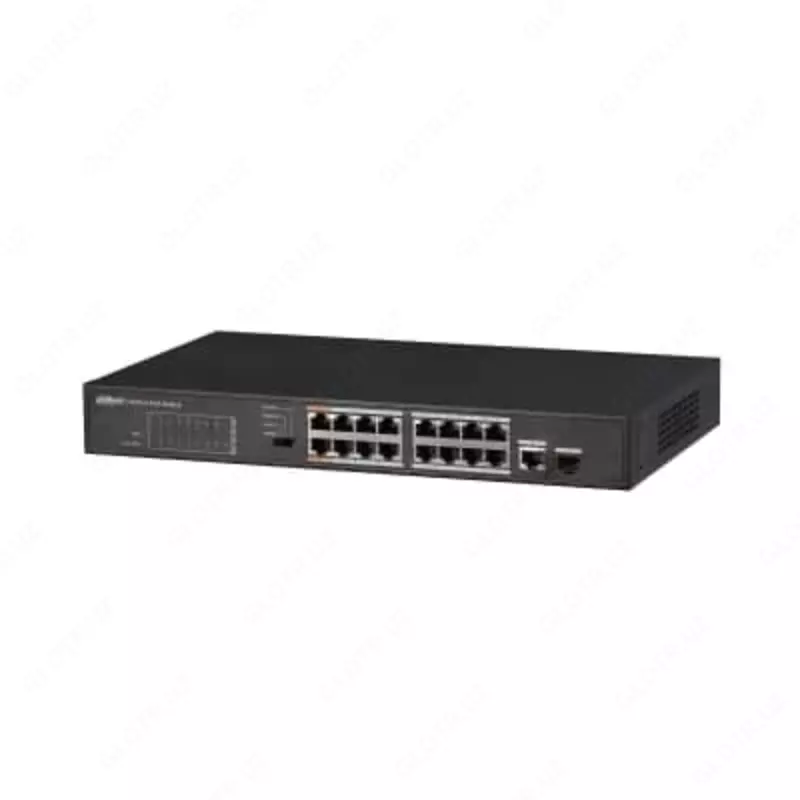 16-ти портовый коммутатор DAHUA DH-PFS3117-16ET-135 (16-PoE коммутатор-SWITCH)
