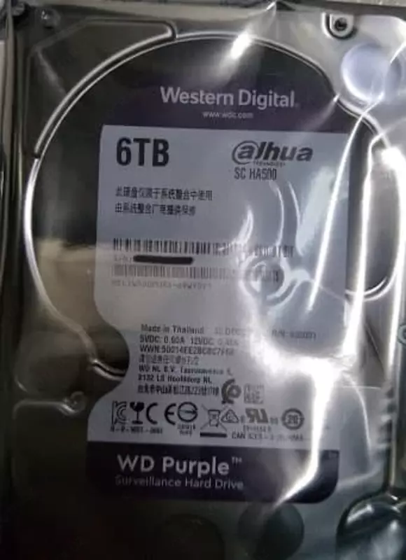 Диск для видеонаблюдения DAHUA WD - Purple - HDD - 6Tb (Оригинал)