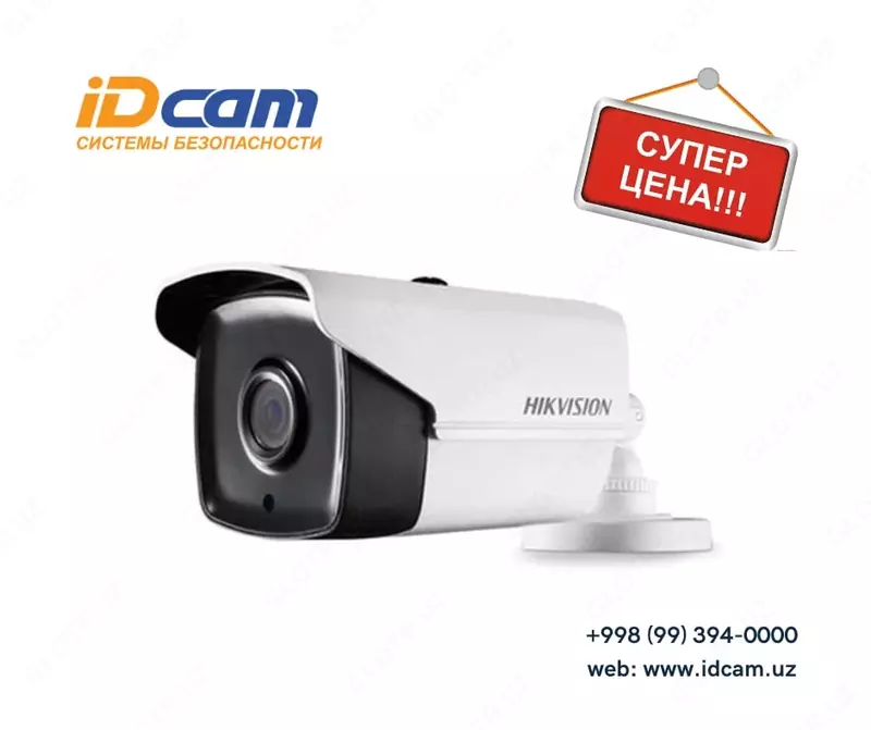 Tashqi silindrsimon IP kamera "Hikvision" DS-2CE16F1T-IT3 (80m IR)