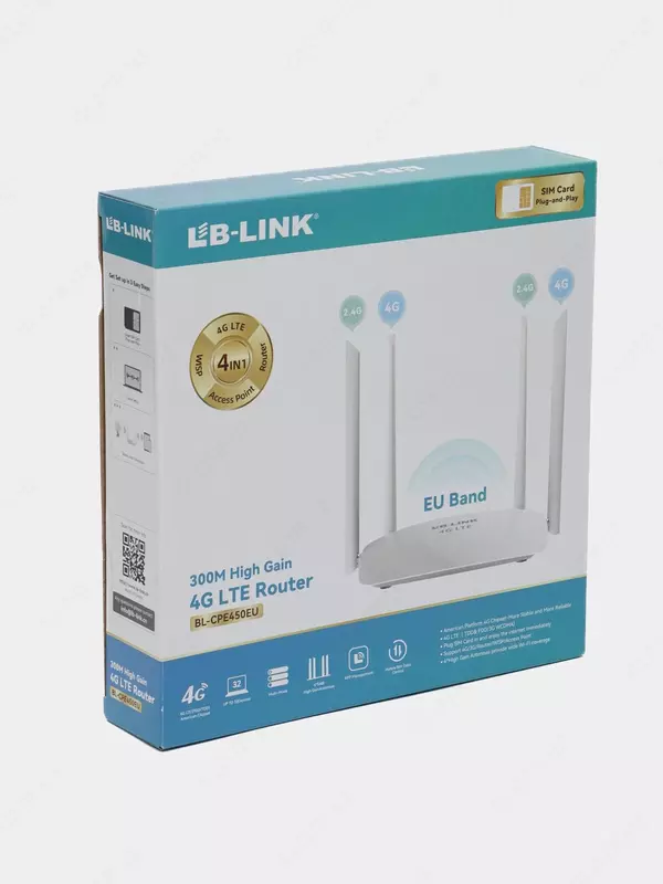 Роутер 4G LTE LB-LINK BL-CPE450EU - от {0} сум
