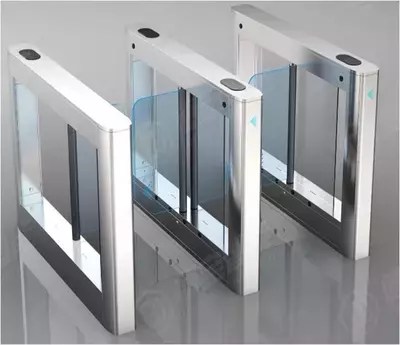 Турникет"ТРИПОД" - ПОРТАЛ - ES3216-2 Стеклянный "APOLLO " (два прохода)