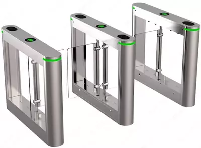 Турникет"ТРИПОД" - ПОРТАЛ - ES3012-2 Стеклянный "APOLLO " (два прохода)