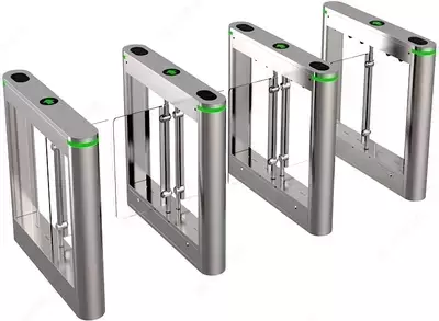Турникет"ТРИПОД" - ПОРТАЛ - ES3012-3 Стеклянный "APOLLO (три прохода)