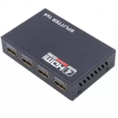 Сплиттер 1x4 порта HDMI splitter ver 1 4 1080P 4K 3D
