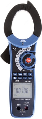 DT-3351 — профессиональные токовые клещи для измерения постоянного и переменного тока