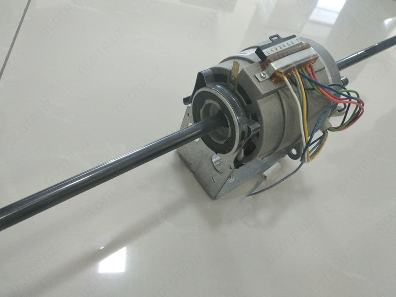 Двухвальный вентиляторный микромотор