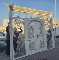 Кованые металлические ворота арт 004