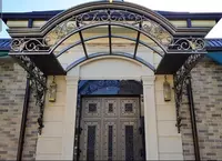 Кованые металлические ворота арт 006