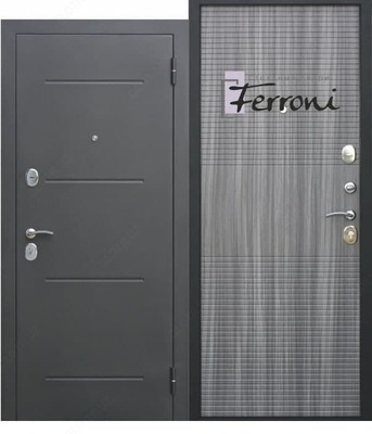 Входные двери. Модель : ГАРДА МУАР ВЕНГЕ ТОБАККО / БЕЛЫЙ ЯСЕНЬ