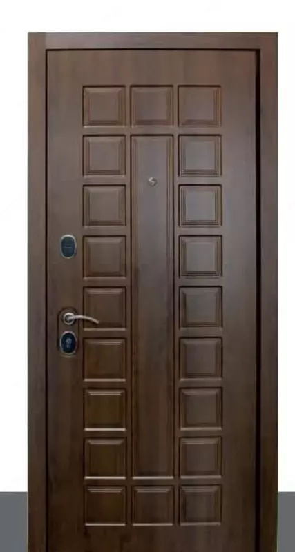 Входная металлическая дверь "БУЛЬДОРС ЕСО" (Букле шоколад 2050 х 860)