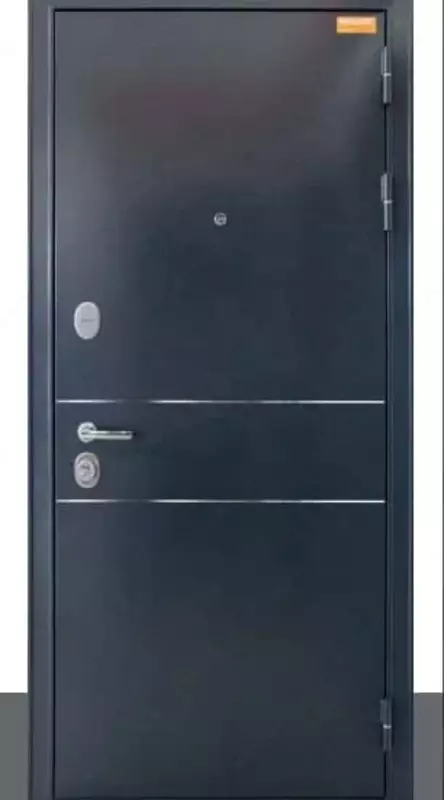 Kirish metall eshik BULDORS Standart 90 (Qora ipak 2050 x 860)