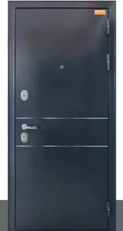 Входная металлическая дверь "БУЛЬДОРС Standart 90" (Чёрный шёлк 2050 х 960)