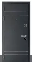 Входная металлическая дверь БУЛЬДОРС Standart 90 (Чёрный шёлк 2050 х 880)