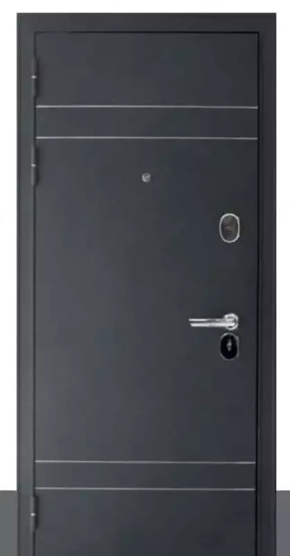 Входная металлическая дверь БУЛЬДОРС Standart 90 (Чёрный шёлк 2050 х 880)